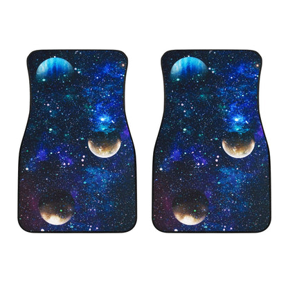 Galaxy Stardust Planet Space Print Car Floor Mats