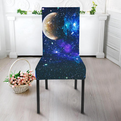 Galaxy Stardust Planet Space Print Dinning Chair Slipper-JTAMIGO.COM