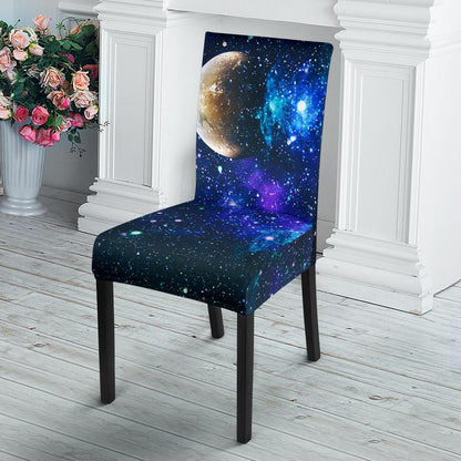 Galaxy Stardust Planet Space Print Dinning Chair Slipper-JTAMIGO.COM
