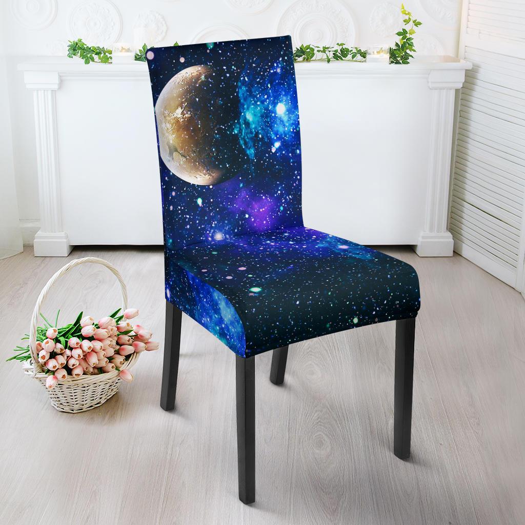 Galaxy Stardust Planet Space Print Dinning Chair Slipper-JTAMIGO.COM