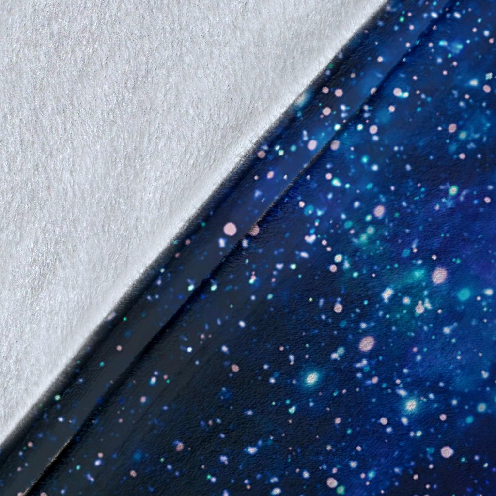 Galaxy Stardust Planet Space Print Fleece Blanket