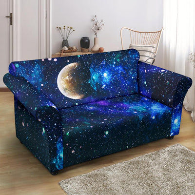 Galaxy Stardust Planet Space Print Loveseat Slipcover-JTAMIGO.COM