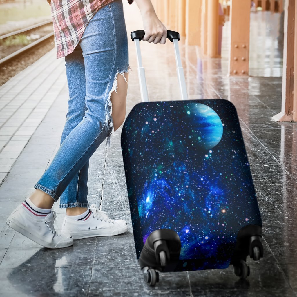 Galaxy Stardust Planet Space Print Luggage Cover Protector