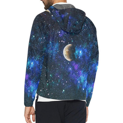 Galaxy Stardust Planet Space Print Men Windbreaker Jacket-JTAMIGO.COM