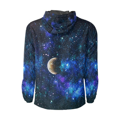 Galaxy Stardust Planet Space Print Men Windbreaker Jacket-JTAMIGO.COM