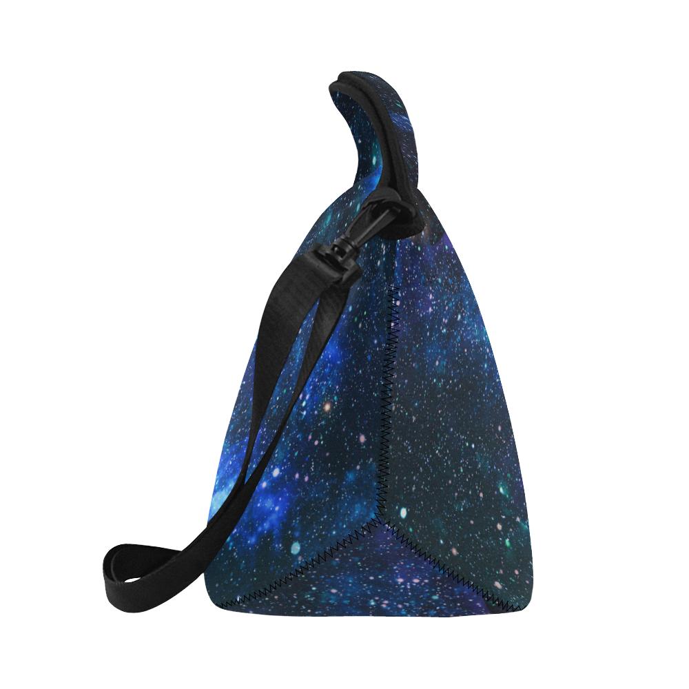 Galaxy Stardust Planet Space Print Neoprene Lunch Bag (Model 1669)(Large)-JTAMIGO.COM