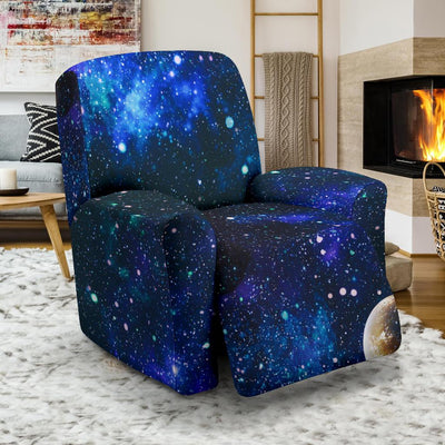 Galaxy Stardust Planet Space Print Recliner Slipcover-JTAMIGO.COM