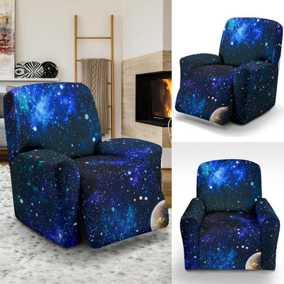 Galaxy Stardust Planet Space Print Recliner Slipcover-JTAMIGO.COM