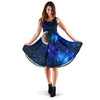 Galaxy Stardust Planet Space Print Sleeveless Dress