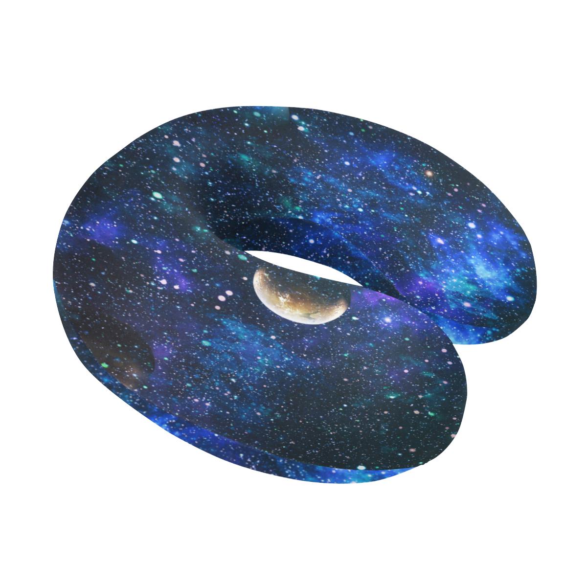 Galaxy Stardust Planet Space Print U-Shaped Travel Neck Pillow-JTAMIGO.COM