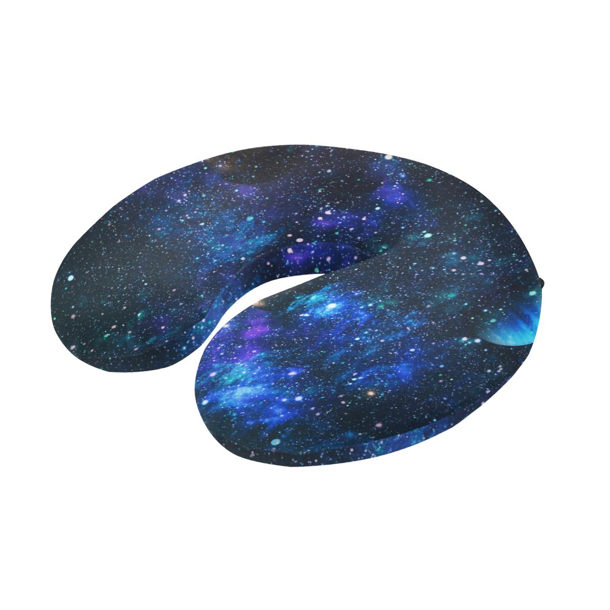 Galaxy Stardust Planet Space Print U-Shaped Travel Neck Pillow-JTAMIGO.COM