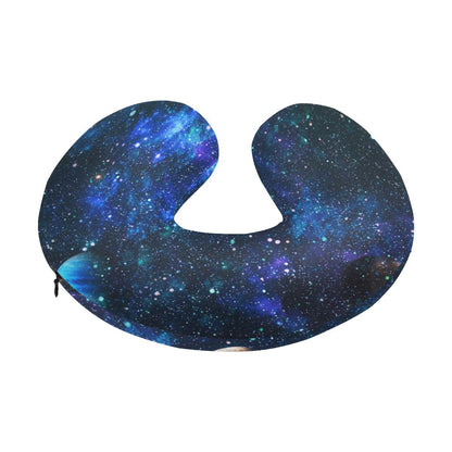 Galaxy Stardust Planet Space Print U-Shaped Travel Neck Pillow-JTAMIGO.COM