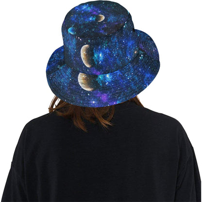 Galaxy Stardust Planet Space Print Unisex Bucket Hat