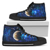 Galaxy Stardust Planet Space Print Women High Top Shoes