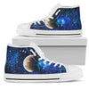 Galaxy Stardust Planet Space Print Women High Top Shoes