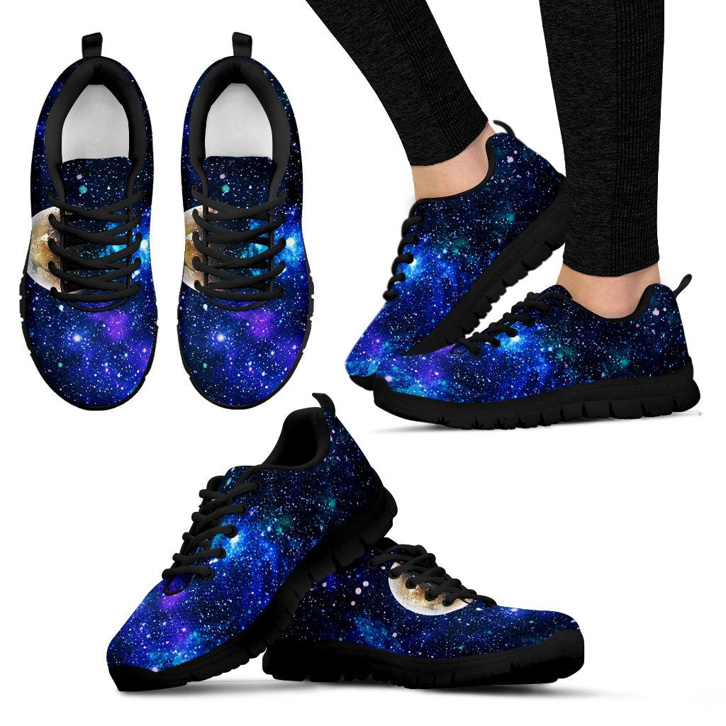 Galaxy Stardust Planet Space Print Women Sneakers Shoes