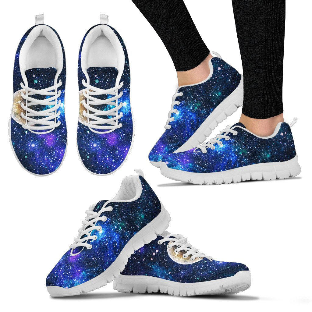 Galaxy Stardust Planet Space Print Women Sneakers Shoes
