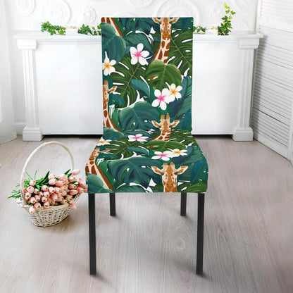 Giraffe Jungle Design Print Dinning Chair Slipper-JTAMIGO.COM