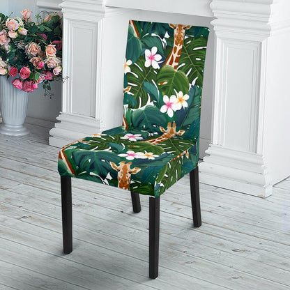 Giraffe Jungle Design Print Dinning Chair Slipper-JTAMIGO.COM