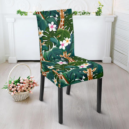 Giraffe Jungle Design Print Dinning Chair Slipper-JTAMIGO.COM