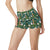 Giraffe Jungle Design Print High Waisted Spandex Shorts-JTAMIGO.COM