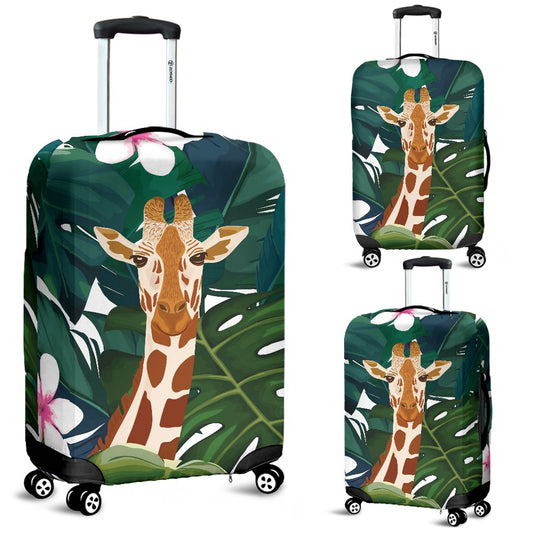 Giraffe Jungle Design Print Luggage Cover Protector