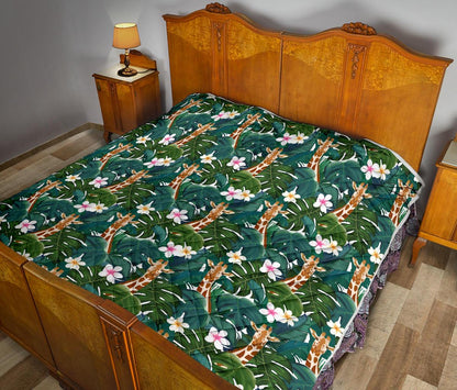 Giraffe Jungle Design Print Premium Quilt-JTAMIGO.COM