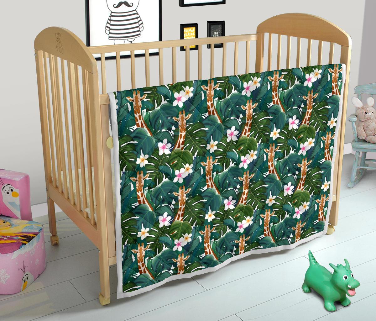 Giraffe Jungle Design Print Premium Quilt-JTAMIGO.COM