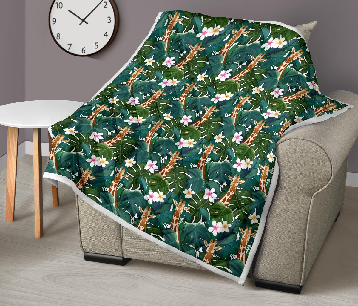 Giraffe Jungle Design Print Premium Quilt-JTAMIGO.COM