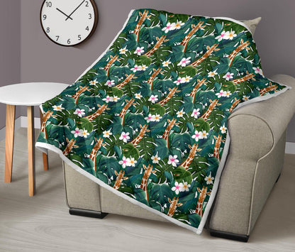 Giraffe Jungle Design Print Premium Quilt-JTAMIGO.COM