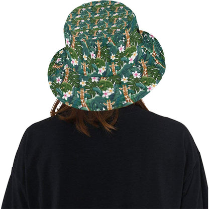 Giraffe Jungle Design Print Unisex Bucket Hat