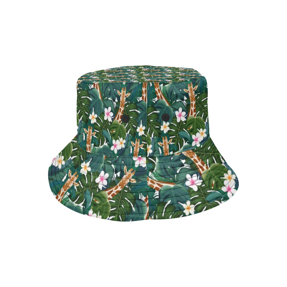 Giraffe Jungle Design Print Unisex Bucket Hat