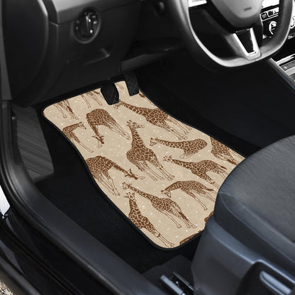 Giraffe Pattern Design Print Car Floor Mats