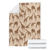 Giraffe Pattern Design Print Fleece Blanket