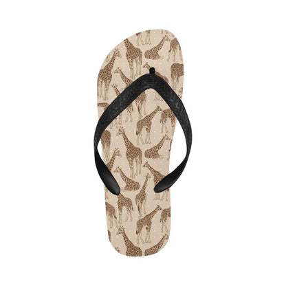 Giraffe Pattern Design Print Flip Flops-JTAMIGO.COM