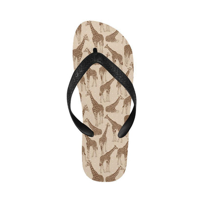 Giraffe Pattern Design Print Flip Flops-JTAMIGO.COM