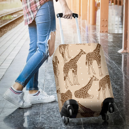 Giraffe Pattern Design Print Luggage Cover Protector