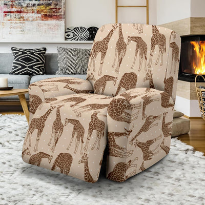 Giraffe Pattern Design Print Recliner Slipcover-JTAMIGO.COM