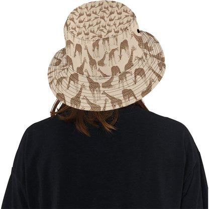 Giraffe Pattern Design Print Unisex Bucket Hat