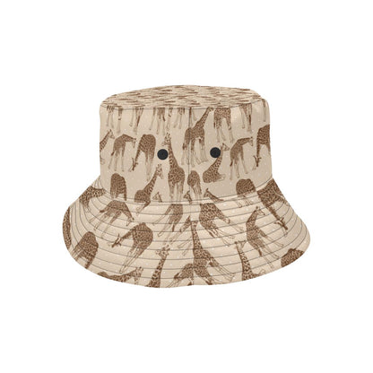 Giraffe Pattern Design Print Unisex Bucket Hat