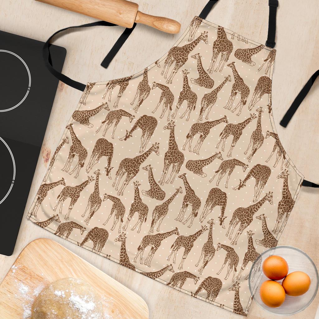 Giraffe Pattern Design Print Women Apron