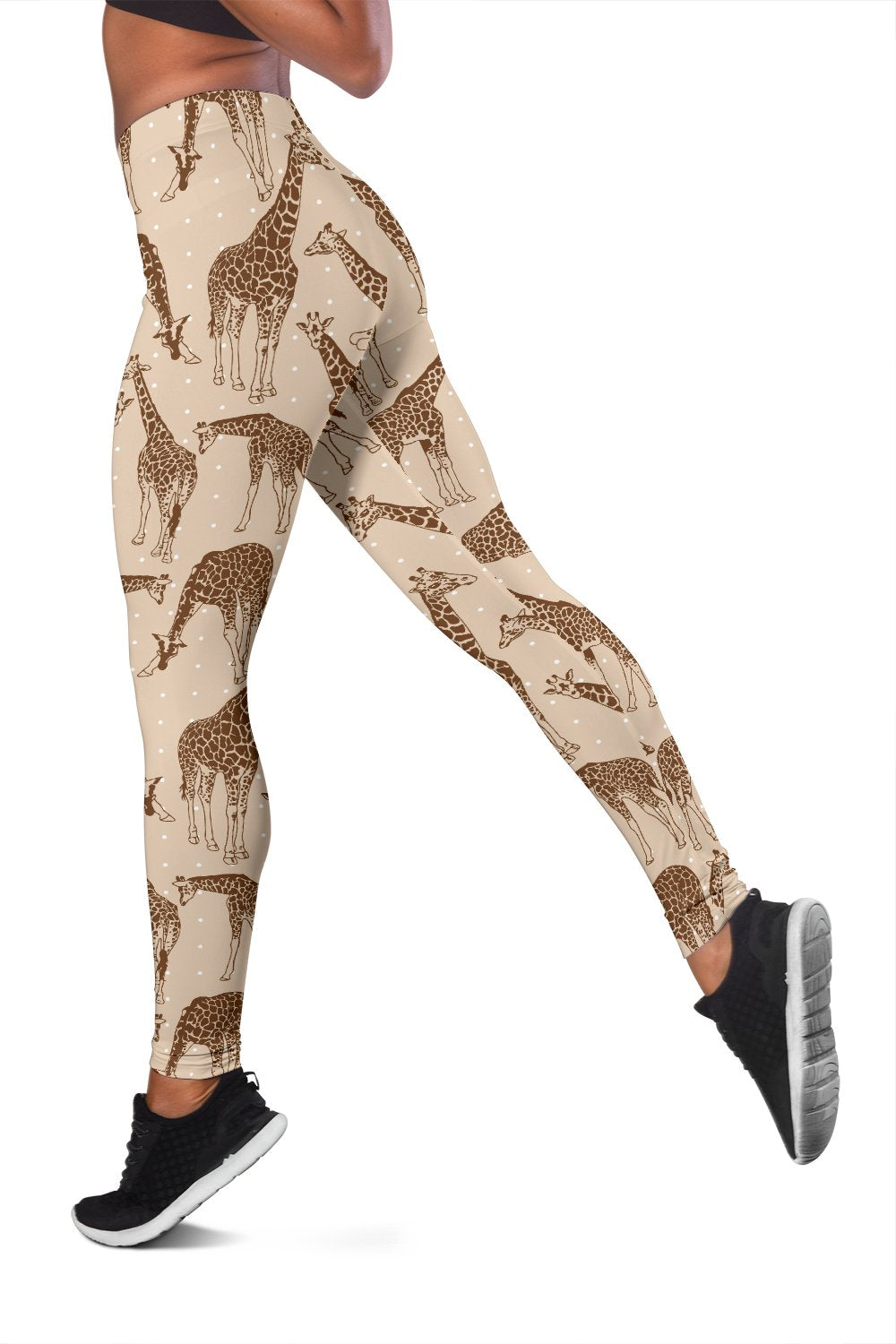 Giraffe Pattern Design Print Women Leggings