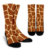 Giraffe Texture Print Crew Socks