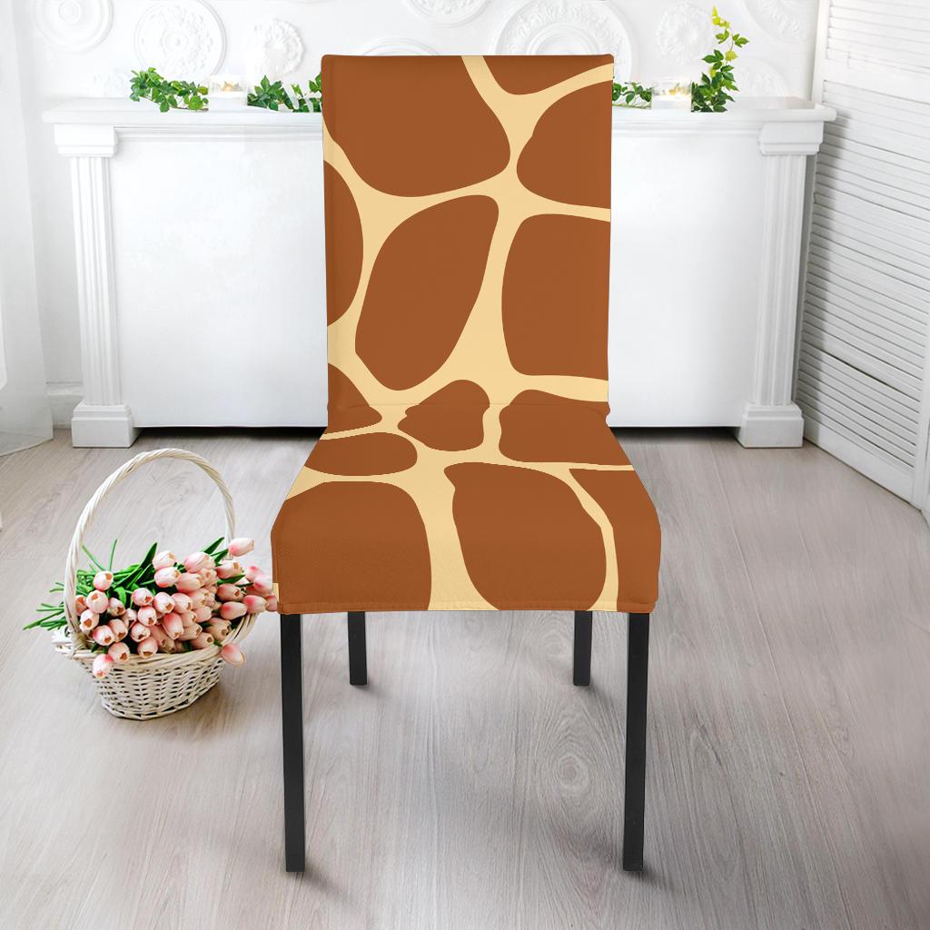 Giraffe Texture Print Dinning Chair Slipper-JTAMIGO.COM