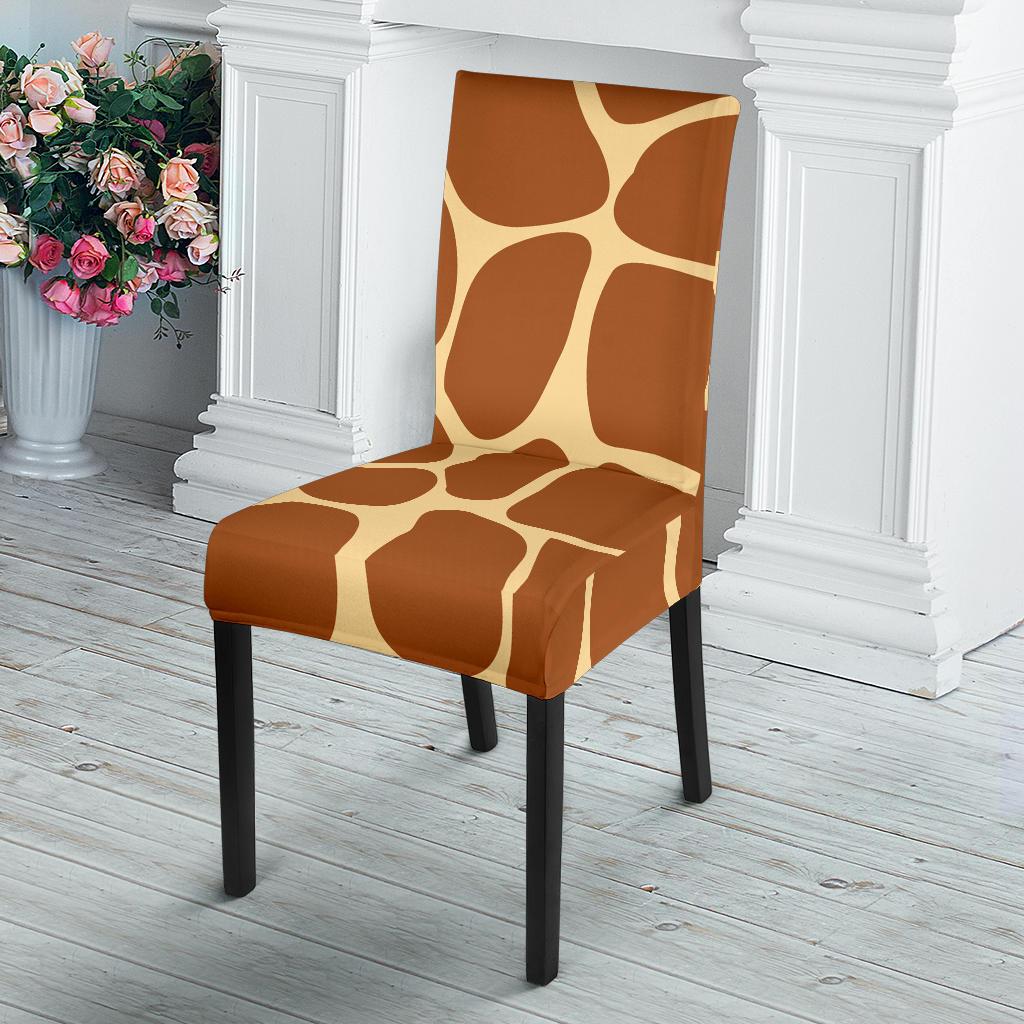 Giraffe Texture Print Dinning Chair Slipper-JTAMIGO.COM