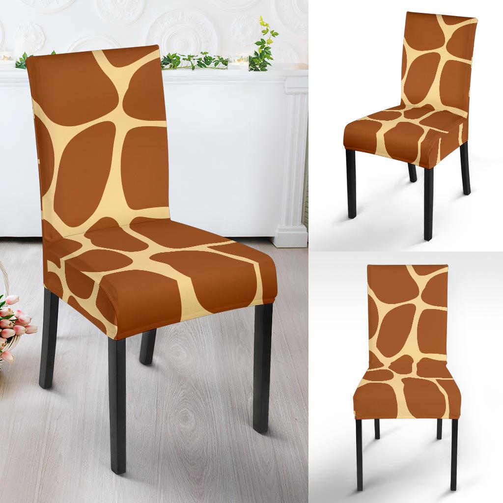 Giraffe Texture Print Dinning Chair Slipper-JTAMIGO.COM