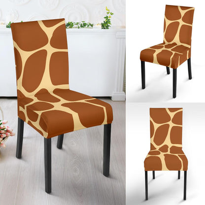 Giraffe Texture Print Dinning Chair Slipper-JTAMIGO.COM