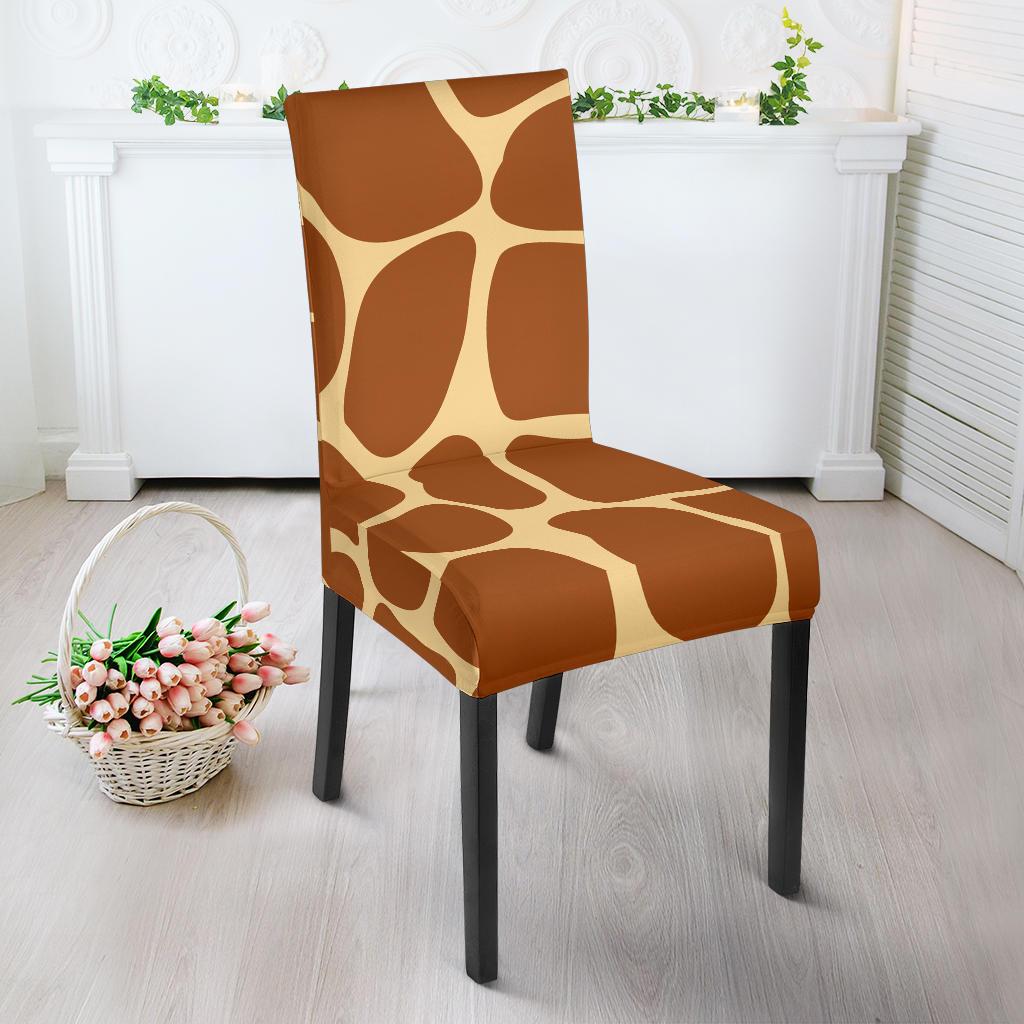 Giraffe Texture Print Dinning Chair Slipper-JTAMIGO.COM