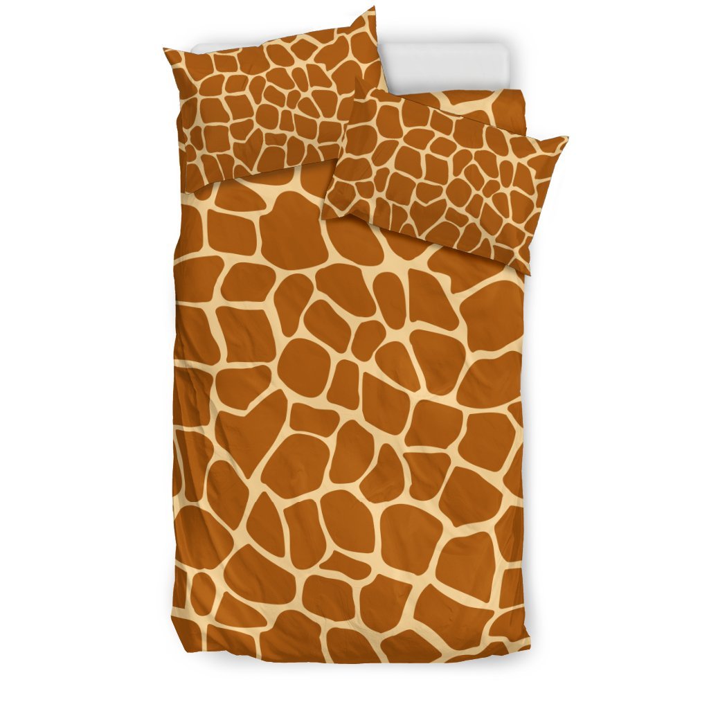 Giraffe Texture Print Duvet Cover Bedding Set