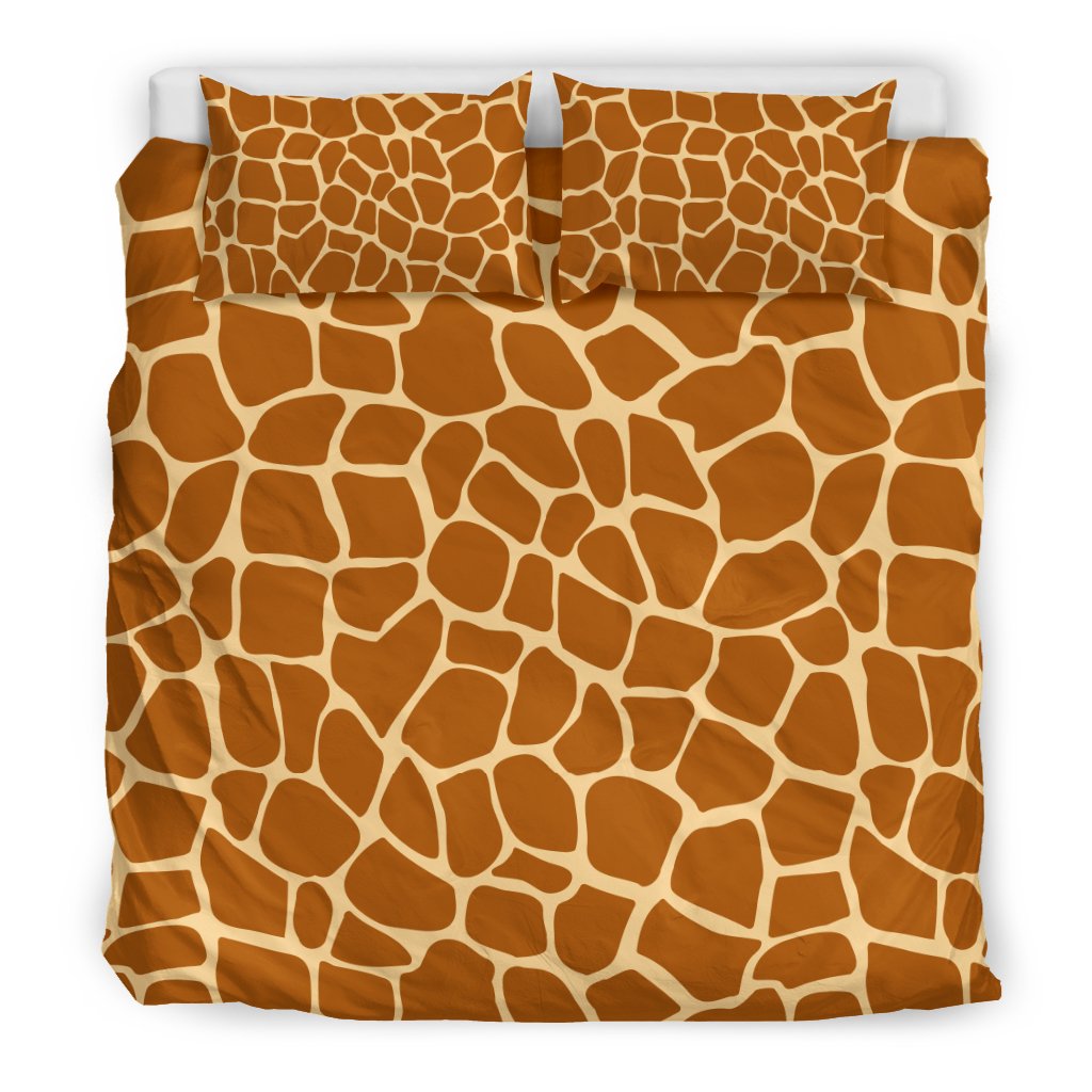 Giraffe Texture Print Duvet Cover Bedding Set